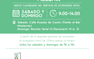 Ampliación del servicio del ecoparque móvil durante sábados y domingos