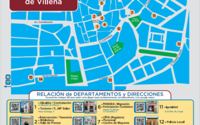 Nuevo mapa de servicios municipales del Ayuntamiento de Villena