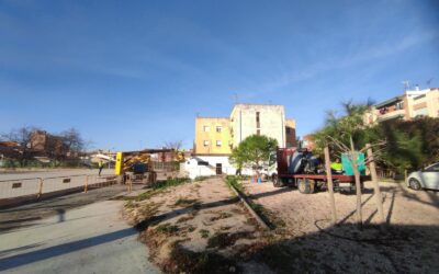 La constructora inicia las tareas del derribo de la ‘Casa de los Maestros’