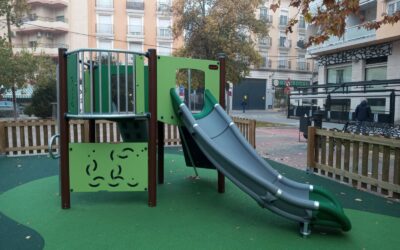 El Ayuntamiento realiza una actuación integral en las zonas infantiles de los parques municipales