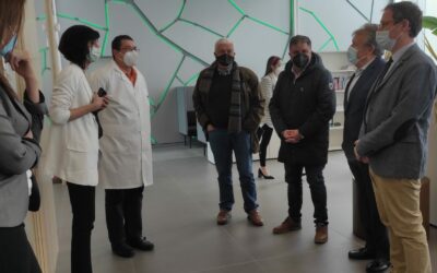 El alcalde de Villena, Fulgencio Cerdán, visita Atlántica Agrícola, acompañado de los diputados Alejandro Soler, Lázaro Azorín, y el eurodiputado Doménec Ruiz