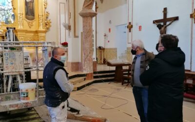 El Ayuntamiento repinta el interior de la Iglesia del Santuario de las Virtudes y renueva sus luminarias