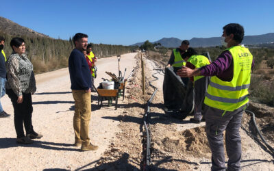 Medio Ambiente y Parques y Jardines crean un Vial Ecológico en el recorrido del Chicharra en la carretera de Biar