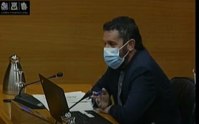 Iniesta comparece en la Comisión de las Cortes Valencianas sobre el impacto de la borrasca ‘Gloria’ en Villena