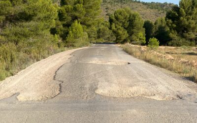 Inicio de las obras de mejora del Camino Villena-Salinas financiado por la Diputación Provincial