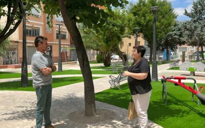 La Concejalía de Parques y Jardines recepciona la obra de la Plaza Martínez Olivencia