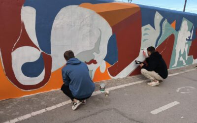 Jóvenes grafiteros al servicio de la recuperación de entornos urbanos en homenaje al artista Juan Gris