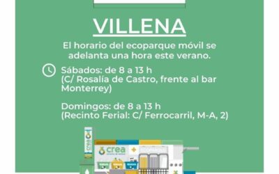 El Ecoparque móvil de Villena se adelanta una hora para adaptarse a las altas temperaturas