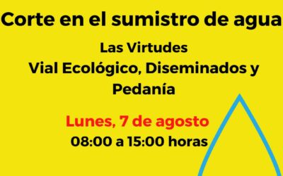 Corte de agua en Las Virtudes