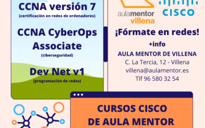 Abierta la matrícula en los cursos CISCO del Aula Mentor de Villena