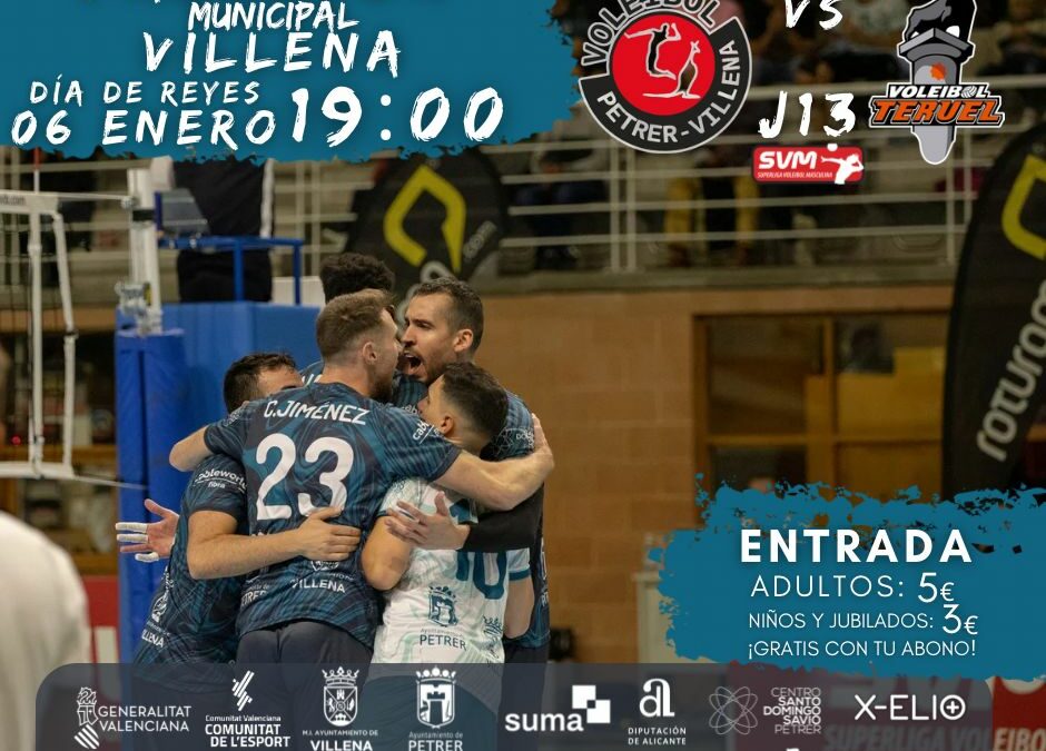 Deportes y el Club Voleibol Villena-Petrer habilitan un autobús gratuito para asistir al partido de Superliga el día de Reyes