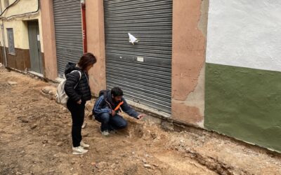 Las obras del barrio de San Antón descubren un tramo de la muralla del siglo XIV