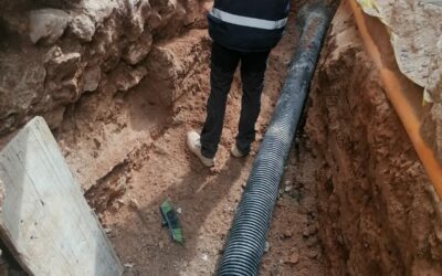 Descubierto un nuevo tramo de la muralla medieval de Villena durante las obras de urbanización del Casco Histórico