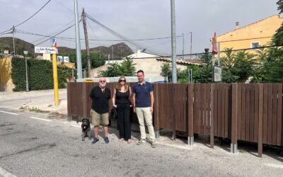 Nuevo vallado en la isla de contenedores de Las Virtudes a petición de la asociación de vecinos