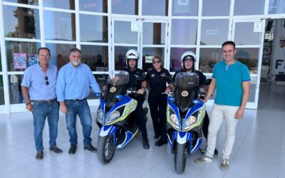 Villena refuerza su flota con dos nuevas motos para la Policía Local