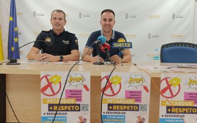Villena impulsa una campaña de concienciación en el uso de pirotecnia en Fiestas