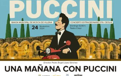 La Banda Municipal de Música de Villena celebra Santa Cecilia 2024 con un concierto para conmemorar el Año de Puccini