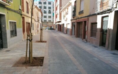El alcalde visita las obras de reurbanización del barrio de San Antón que entra en su última fase