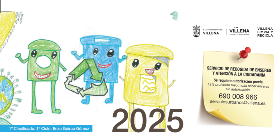 La Concejalía de Limpieza y RSU reparte los calendarios del servicio de recogida de basura doméstica y enseres