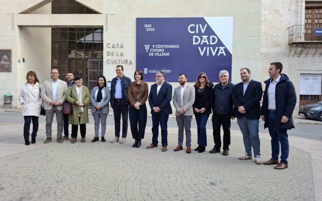 La ministra Morant pone en valor la importancia del V Centenario del Título de Ciudad en su visita a Villena