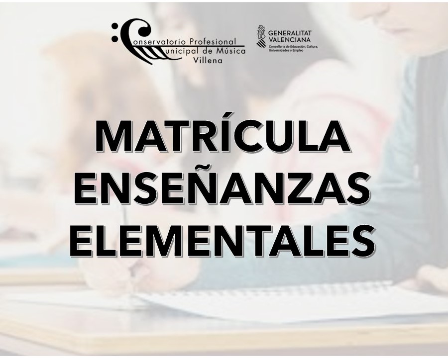 CONSERVATORIO MATRICULA ELEMENTAL