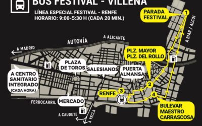 El servicio de autobús urbano establece un dispositivo específico para cubrir los grandes festivales de verano