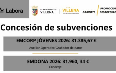 SUBVENCIONES DESTINADAS A LA CONTRATACIÓN DE PERSONAS DESEMPLEADAS MENORES DE 30 AÑOS (EMCORP 2026) Y SUBVENCIONES PARA LA CONTRATACIÓN DE MUJERES DESEMPLEADAS (EMDONA 2026), POR AYUNTAMIENTOS DE LA COMUNIDAD VALENCIANA.