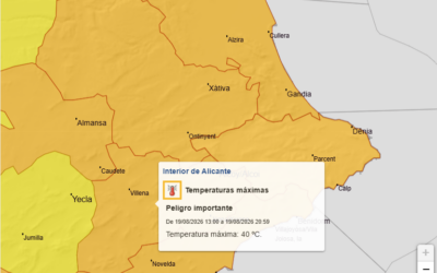 El Ayuntamiento alerta a la población por las altas temperaturas previstas para mañana miércoles
