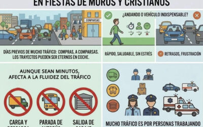 El Ayuntamiento recomienda limitar el uso del vehículo privado durante las Fiestas de Moros y Cristianos