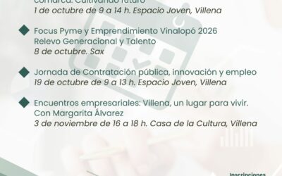 La Concejalía de Promoción y Desarrollo programa 15 actividades diferentes para el otoño